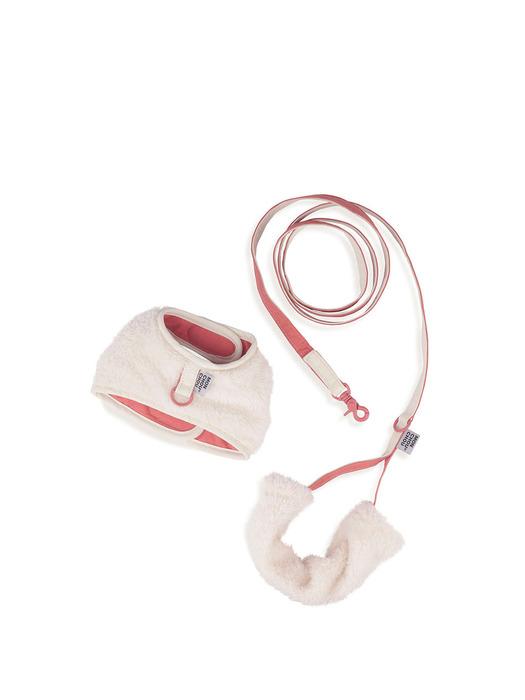 MONCHOUCHOU Hallo! Bärenfell-Geschirr Weiß