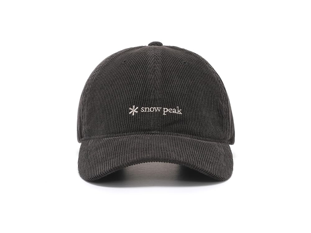 Snow Peak Corduroy Ball Cap Headwear Dark Size M GS-S25FUFBC63, Cap, Hat, Men's/Women's, Charcoal,