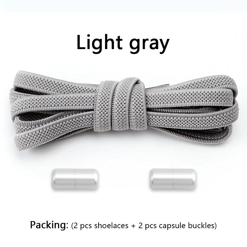 1 Pair Flat Shoe Laces for Sneakers Elastic Shoelaces Without Tie Convenient Quick On And Off Lazy Shoelace Accessories