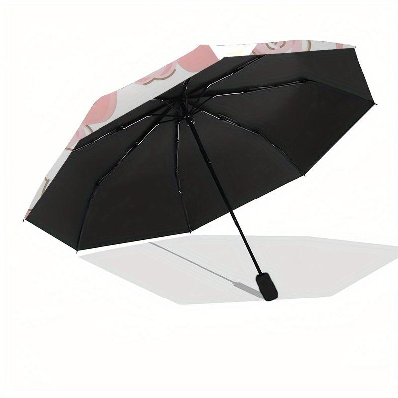 1pc Hello Kitty Floral Wreath Umbrella with Plastic Handle,Suitable for All Seasons Home Travel Outdoor UmbrellaSanlio341