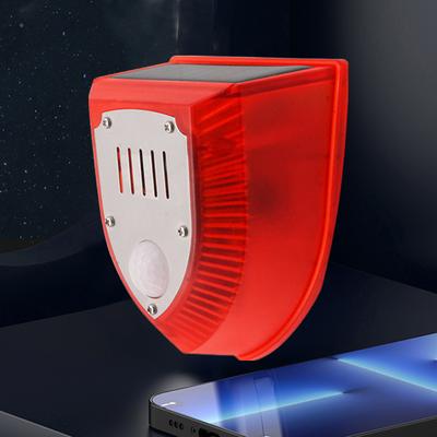 Solar Sound & Light Alarm with Motion Sensor Security Alarm Siren Waterproof Security Alarm System for Home Villa Farm Barn Yard