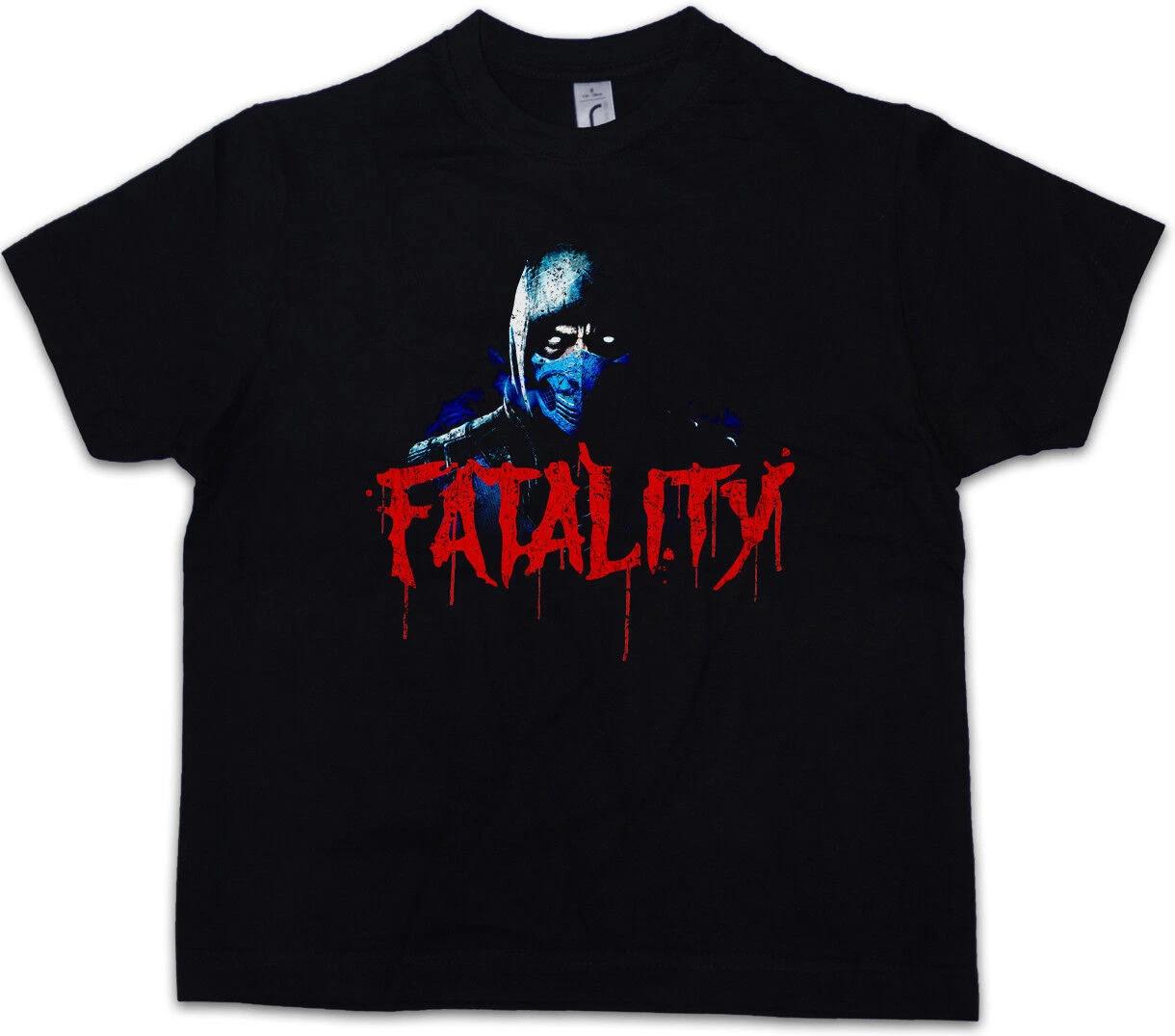 VINTAGE SUB-ZERO FATALITY Kids Boys kids boys T-Shirt Scorpion MK Raiden Mortal Kombat 140