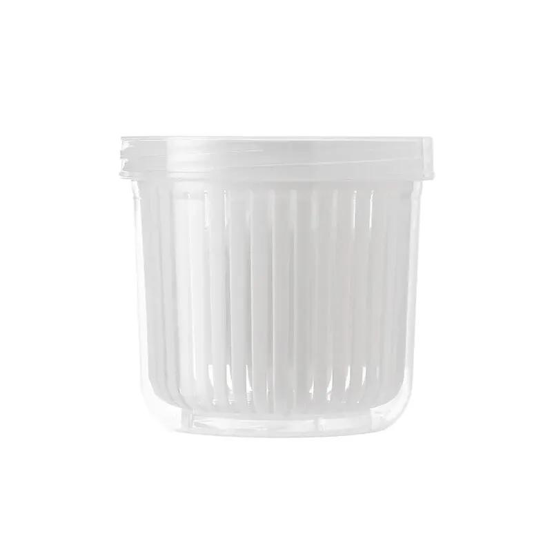 350ml Condiments Crisper Refrigerator Chopped Green Onion Storage Box, Scallion, Ginger and Garlic Drainage Fresh-keeping Box