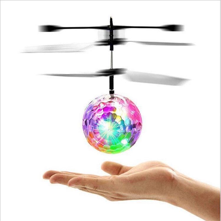 Gesture-Controlled LED Hovering Toy Ball - Rechargeable Indoor Aircraft for Kids