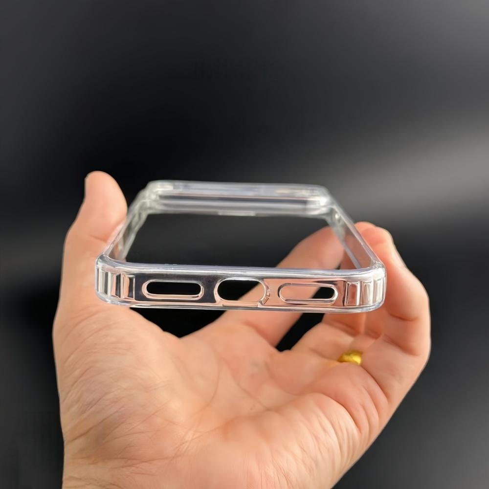 Luxury Transparent Shockproof Armor Case For iPhone 17 Air 16 14 13 12 11 17 Pro Max Plus X XR 8 7 16E Phone Clear Soft Cover