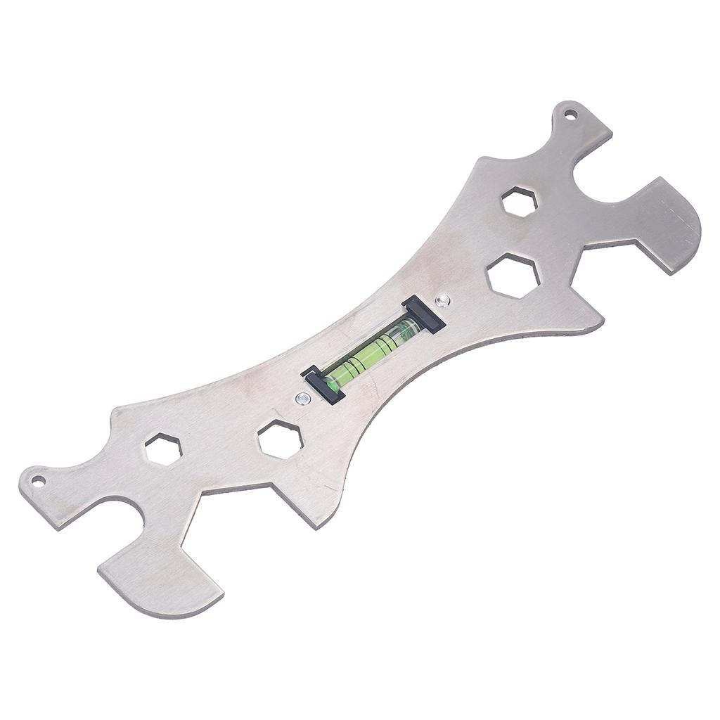 Special Wrench Universal Multifunctional Bathroom Wrench with Level Faucet Plumbing Install Tool