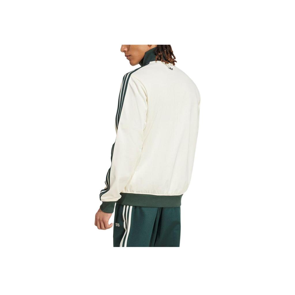 Adidas Originals X SNS Collaboration Track Top Fashion Comfortable Long Sleeve Zip Jacket Men Jacket White IZ3138