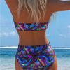 1011 nowy komplet bikini dwuczęściowy top bandeau kostium kąpielowy damski kostium kąpielowy oddychający i cienki