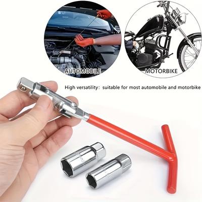 21mm/0.82inç Buji Soket Aleti, Kolay Bükülebilir Esnek Soket Anahtarı, T-saplı Buji Sökme Anahtarı, Somun Sökme İçin
