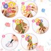6-48PCS DIY Flower Bouquet Craft Kit Mother'S Day Gift Flower Paper Crafts For Kids Make Your Own Flower Artificial Flowers