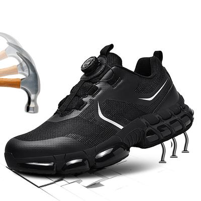 New Type Of Safety Shoes For Men, Anti-Crush And Anti-Puncture Fashionable Sports Shoes, Casual Protective Boots For Men
