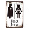 1pc Vintage Aluminium Signs Bathroom Posters Decor Restroom Retro Plaque Plates Wall Art Room Decoration for Bathroom 8x12 Inch