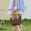 Retro Women's Bags, Vegetable Baskets, Handbags, Business Polka Dots, Buckets, Bags, Single Shoulder Crossbody Textured Large-capacity Bags