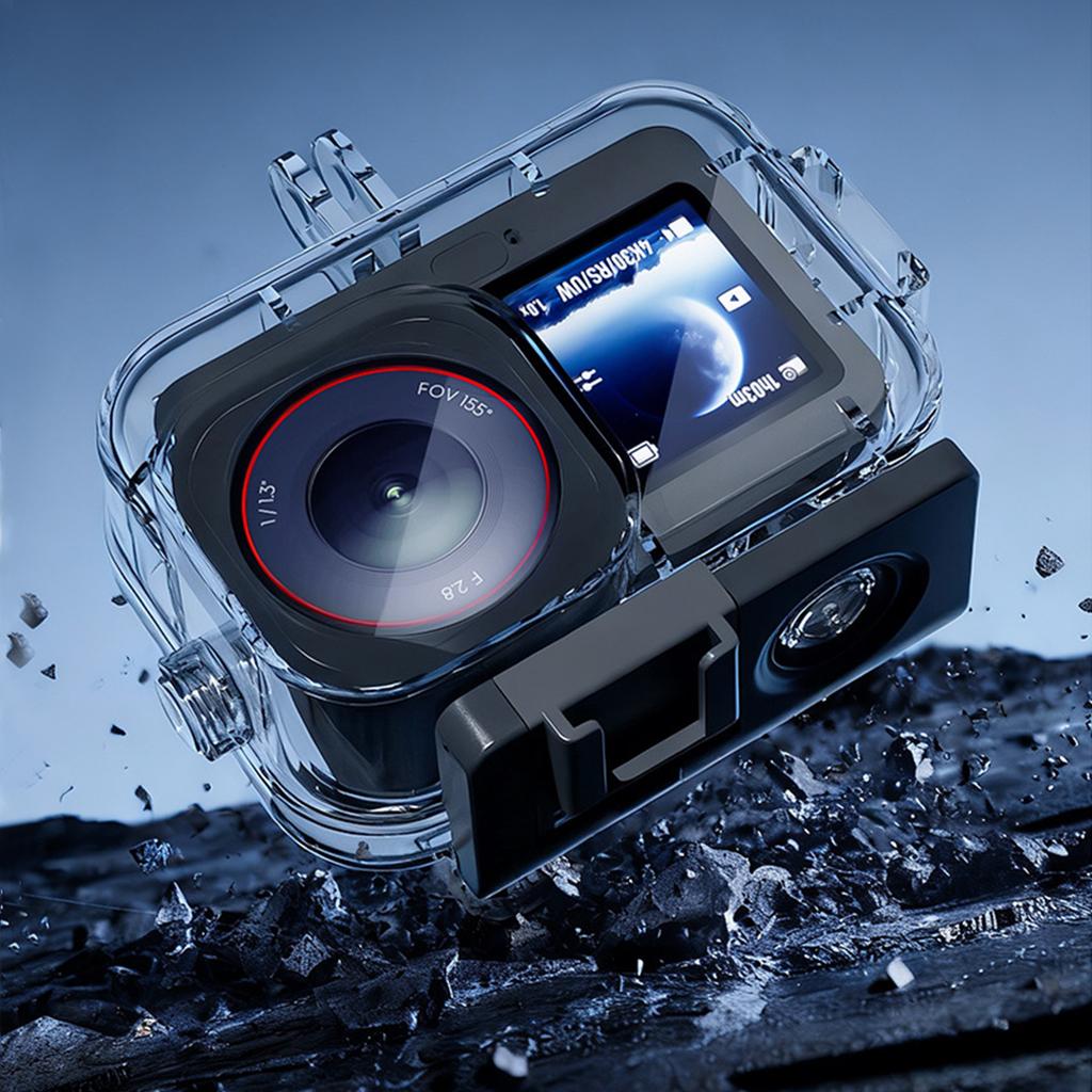 For  Osmo Action 6 Camera 60M Housing Diving Protective Wakeboarding Protective Cover Shell Underwater Housing Shell Cage