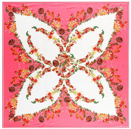 130*130cm Silk Bohemia Butterfly Peony Design Scarves Women Foulard Square Hijab Scarf Ladies Shawl Wrap Muffler Female Hijab