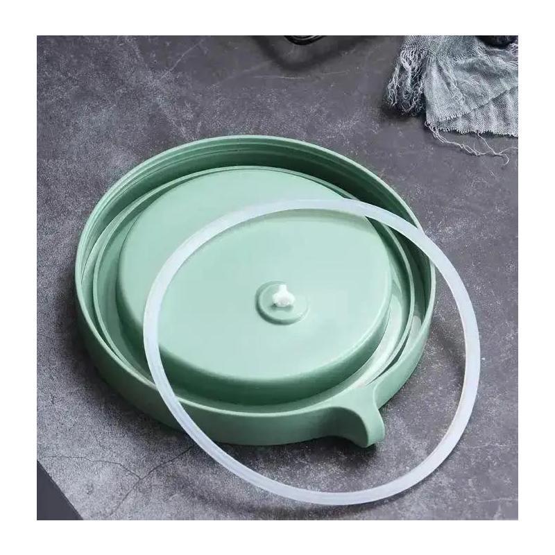 450ml Stainless Steel Food Insulation Bucket Portable Folding Tableware Student White-collar Lunch Box Sealed And Leak-proof