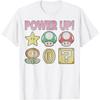 Nintendo Super Mario Power-Up Icons Vintage Graphic T-Shirt T-Shirt