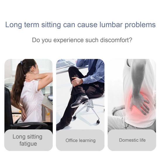 Memory Foam Seat Cushion Ergonomic Design One-piece Seat Cushion with Waist Support Anti-slip Backrest Cushion