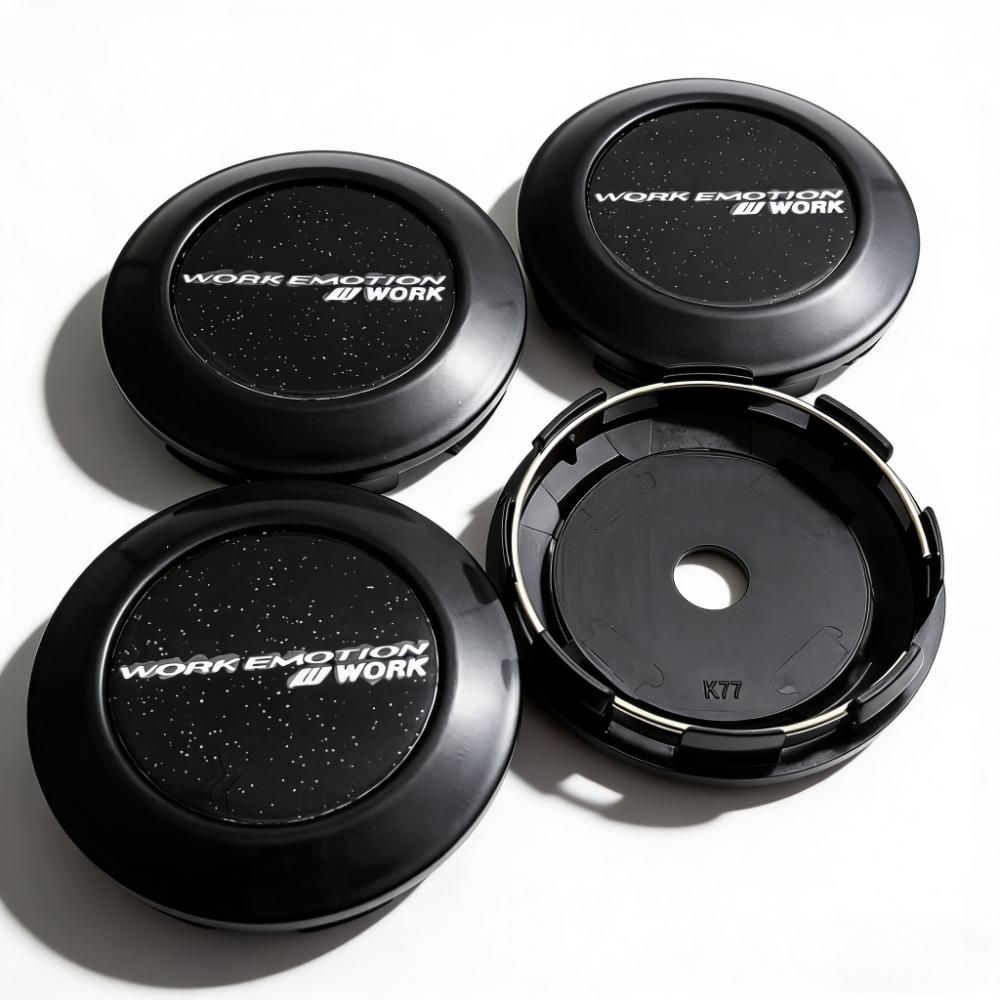 

4pcs 77MM Clips 72MM JDM W WORK Emotion Logo Emblem Car Wheel Center Caps Rim Hubcaps Dust Cover Wheels Hub Cap Car Accessories Emotion Badge&4pcs K77 Wheel Caps