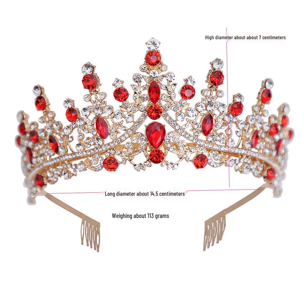 Crystal Crown for Weddings, Birthdays, Coming-of-Age Ceremonies, and Evening Events