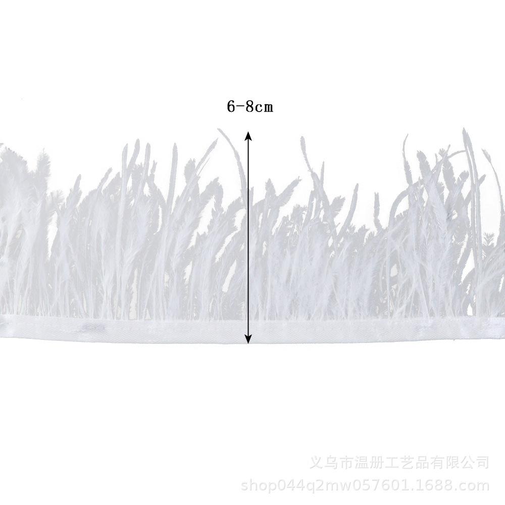 Multi-Color Ostrich Hair Cloth Edge Bridal Dress Stage Decoration Feather Lace Quantity Is More Excellent