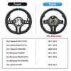 The all-new BMW series M5 F10 F11 F06 F12 F13 F91 F92 F01 F02 upgraded steering wheel is made of semi Alcantara silk leather.