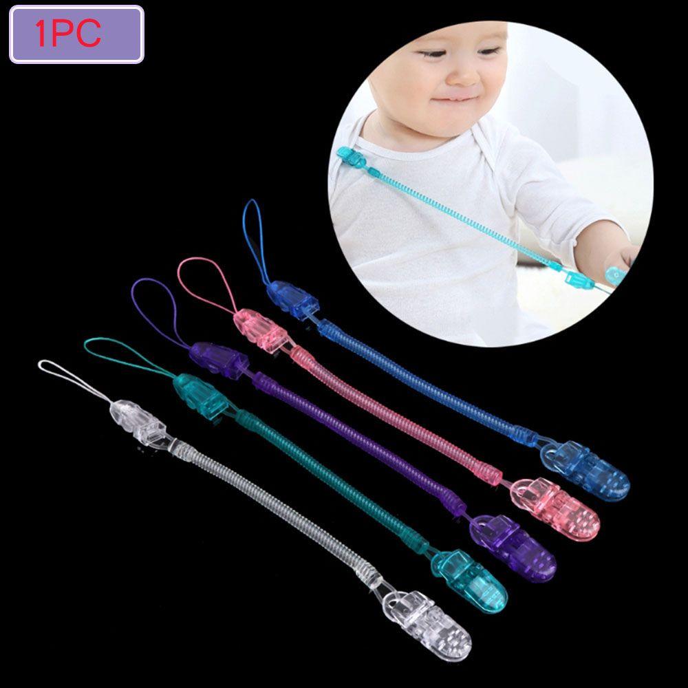 1PC Anti-lost Chain Soother Chew Toy Pacifier Chain Nipple Strap Baby Teething Dummy Clips