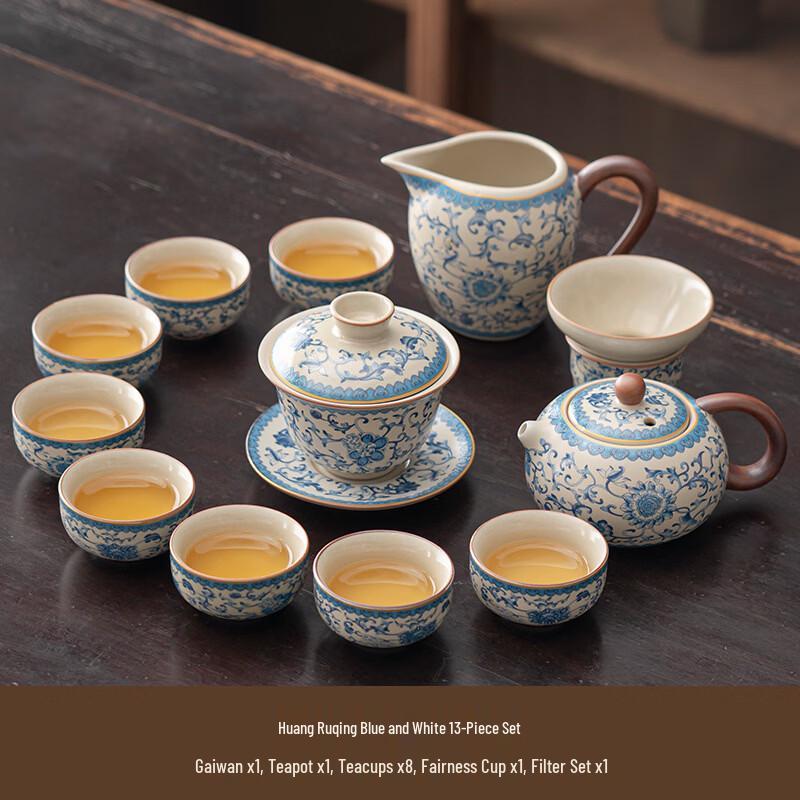 Handun Chinese Celadon Ru Kiln Tea Set