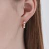 CRANNE 14K Simple Water Drop One-Touch Earrings (Gold Pin) C24EGP211