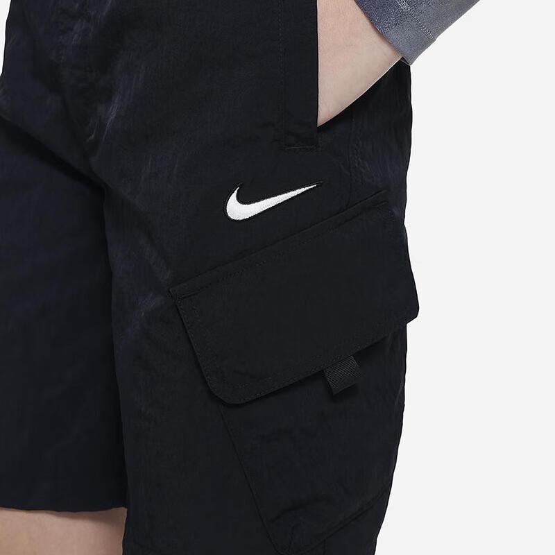 Nike Outdoor Play Solid Logo Straight Leg Kids Shorts Kids Shorts Black FB1326-010