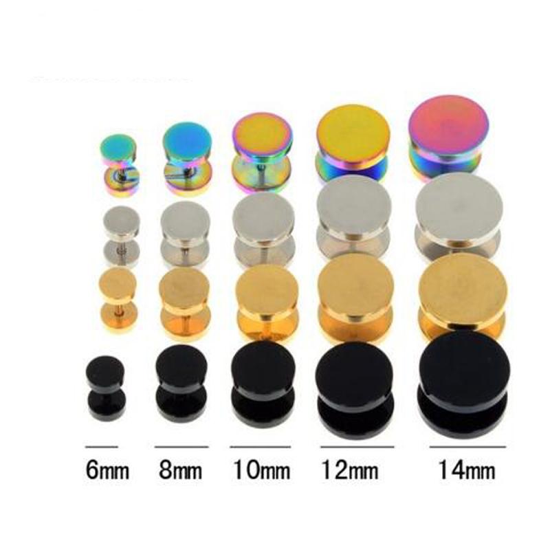 

Крутые серьги из нержавеющей стали с поддельными ушами для пирсинга 6 разноцветный