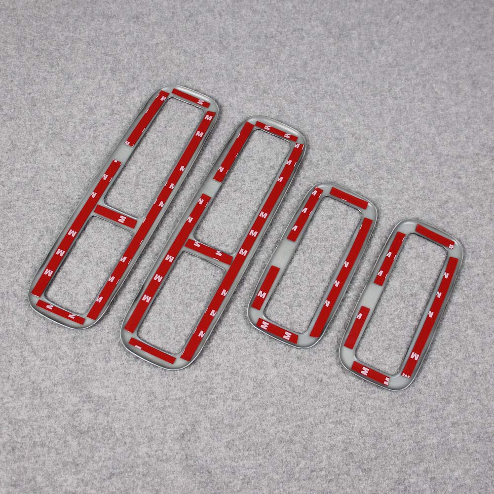 RUIQ Rear Seat Air Conditioning Ring Garnish for Mitsubishi Delica Standard Piano Black D5 Grade,