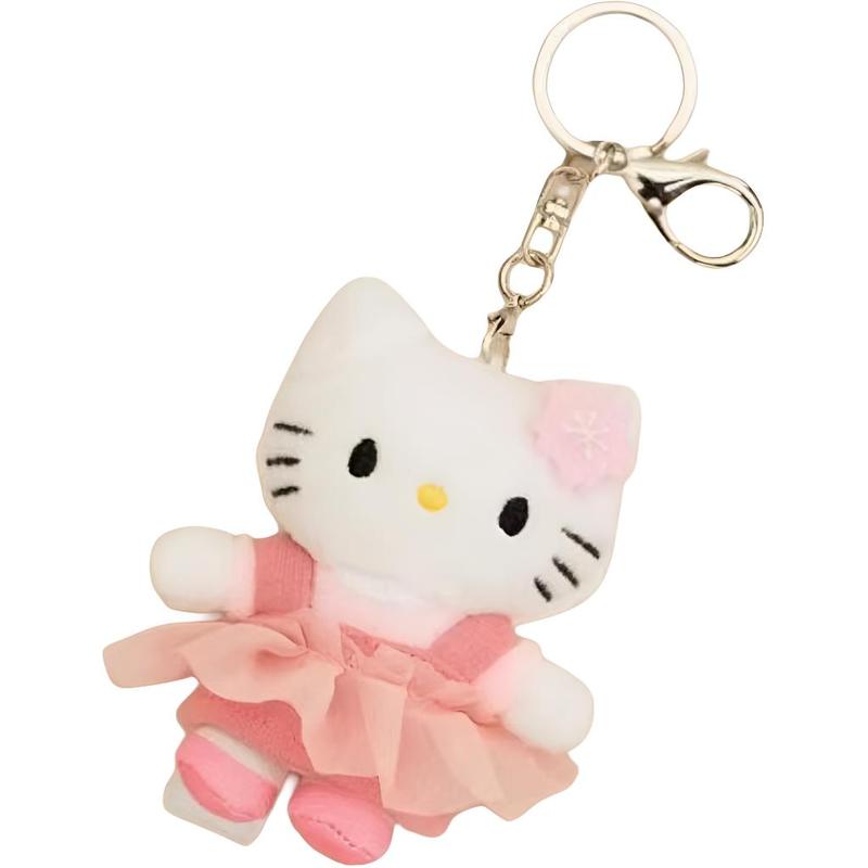 Sanrio X ME% Joint Model HELLO KITTY Toy Keychain, Cute Doll, Plush Pendant, 9cm High Cherry Blossoms