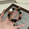 Natural Orange Moonstone Quartz Ghost Crystal Black Gold Super Seven Bracelet Elegant Skin-flattering Unique Birthday Gift