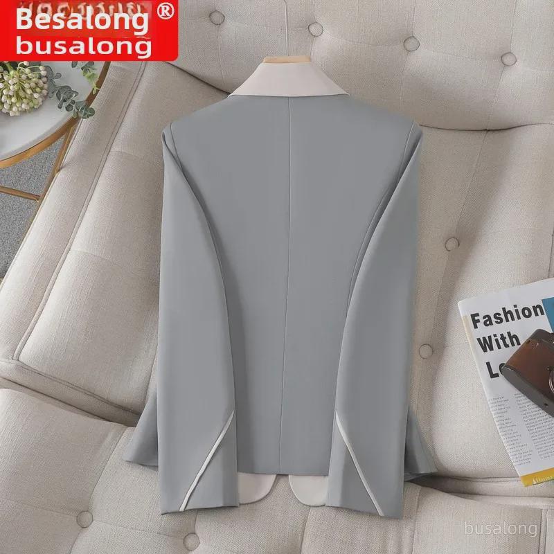 Busalong Women's Long-Sleeve Professional Suit Jacket 8302