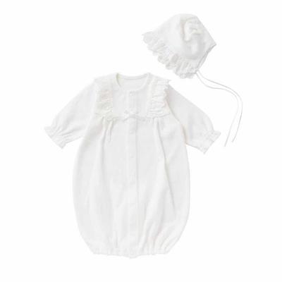 Cream De Coco In Baby Ceremony Dress and Hat Set Crotch Sizes for Boys and Perfect for Hospital Shrine Baby Baby Shower Newborn Baby Baby Product