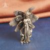 Copper Six winged angel God Nice Love Cupid Statue Space-saving Ornaments Brass Angel Figurines Tabletop Decorations Home Use Decor Accessories