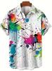 Herren Cooles Abstraktes Muster 3D Gedrucktes Kurzarmhemd Hawaiianisches Hemd Modetrend Herren Kurzarm Oberteile Herrenbekleidung