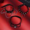 1 Stück Süß Kühl Cosplay Nieten Stern Punk Rock Gothic Damen Halsband Pu Leder Dorn Hip Hop Bondage Choker Schmuck