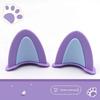 Soft ABS Bear Ear Helmet Decorations 1 Pair Adorable Appearance Easy to Install for Outdoor Riding Sports Helmets
