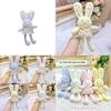Jinnew Floral Dress Plush Bunny Keychain With Cute Design For Gift And Accessories
