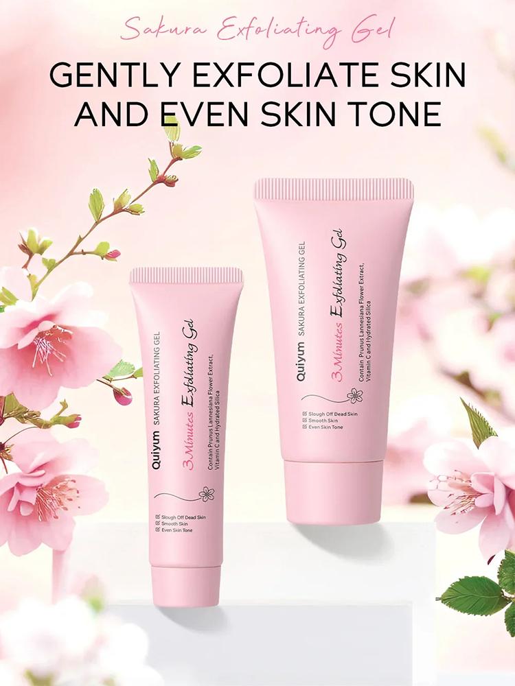 Sakura Exfoliating Peeling Gel Facial Scrub Moisturizing  Nourishing Repair Scrubs Face Cream Beauty Skin Care