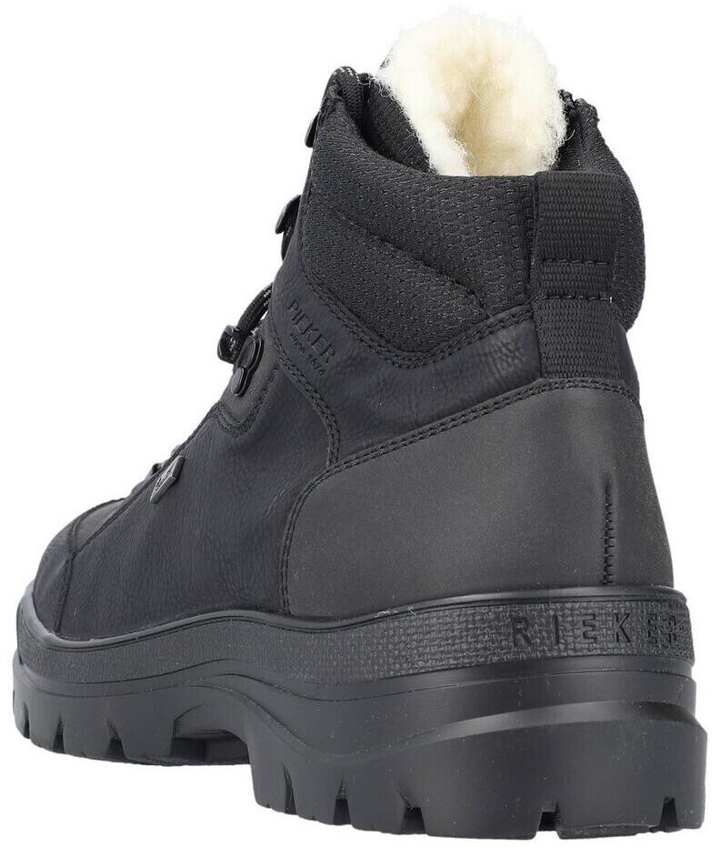 Ботинки Rieker на шнуровке черного цвета