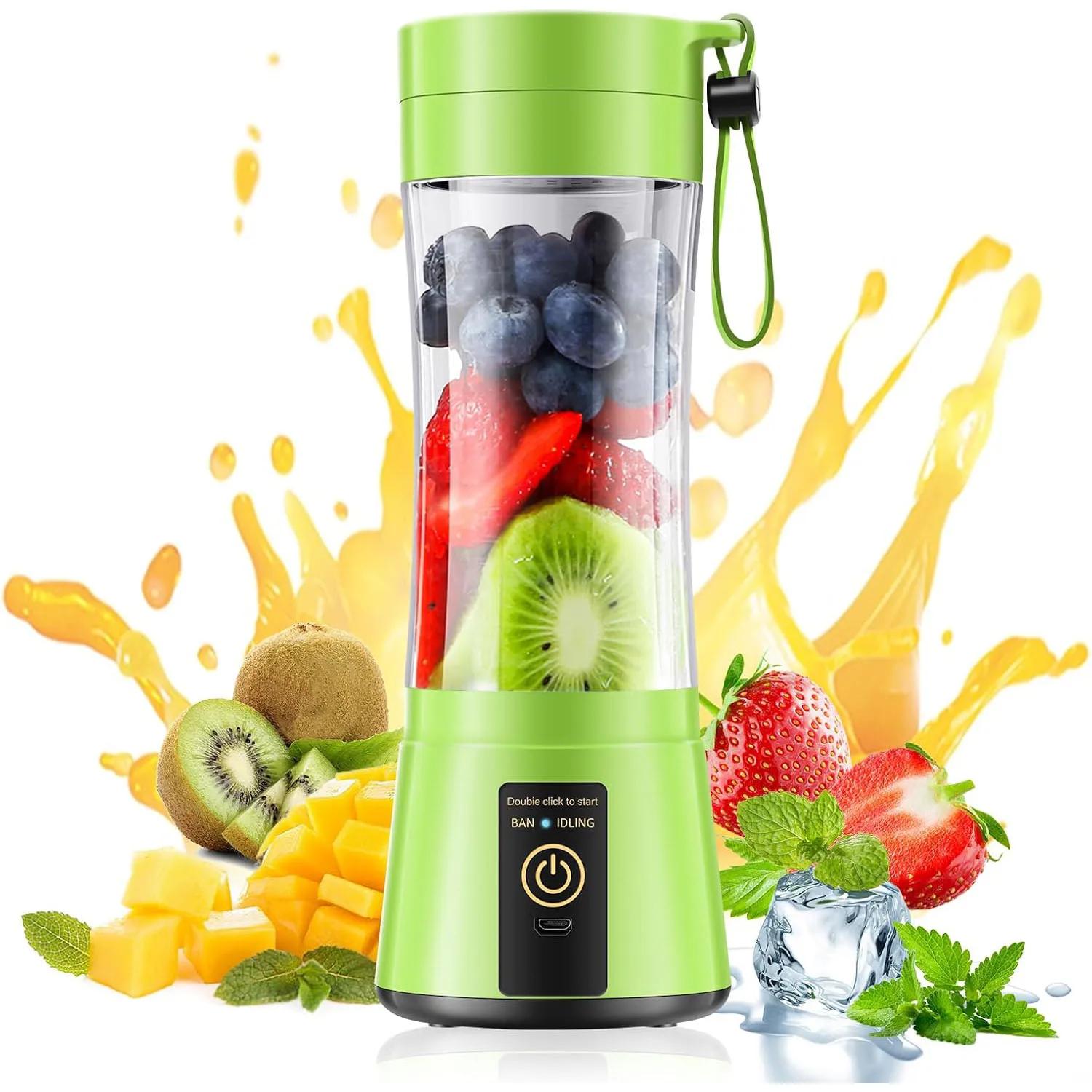 

380ml Portable Electric Juicer Blender USB Rechargeable Fruit Food Processor Smoothie Maker Compact Kitchen Mini Juicer