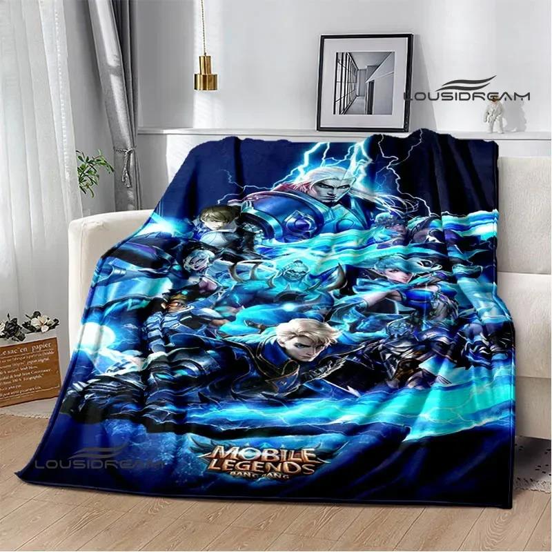 Mobile Legends Bang Bang Cartoon Printed Blankets Fashion Warm Flange Blanket Home Travel Blanket Bed Linings Birthday Gift
