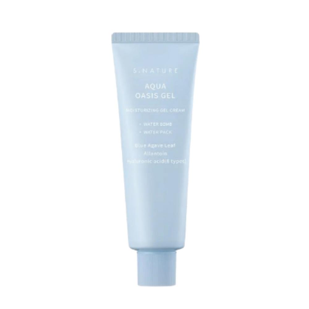 

S.NATURE Aqua Oasis Hydrating Gel Cream Lightweight Moisture Care 90ml (+Calming Pads 2 Sheets Gift)