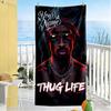 2pac Customized Name Beach Towel Super Soft Microfiber Quickdry Fabric Ideal for Travel Outdoor Swim Pool Yoga Surf Camping Hiking Gym Gift Holiday