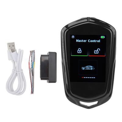 Smart LCD Key Door Auto Lock and Unlock Key Anti Lost Car Key for One Click Start Car Black