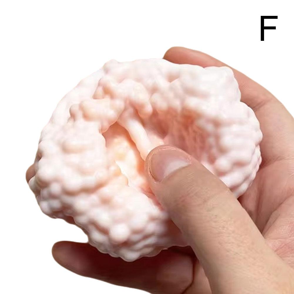 Ice Skin Squishy Stress Ball Ultra Soft Thin Feel Crunchy Noisy Sensory Toy Anti-Stress Decompression Fidget Ball Gift Kids Adul