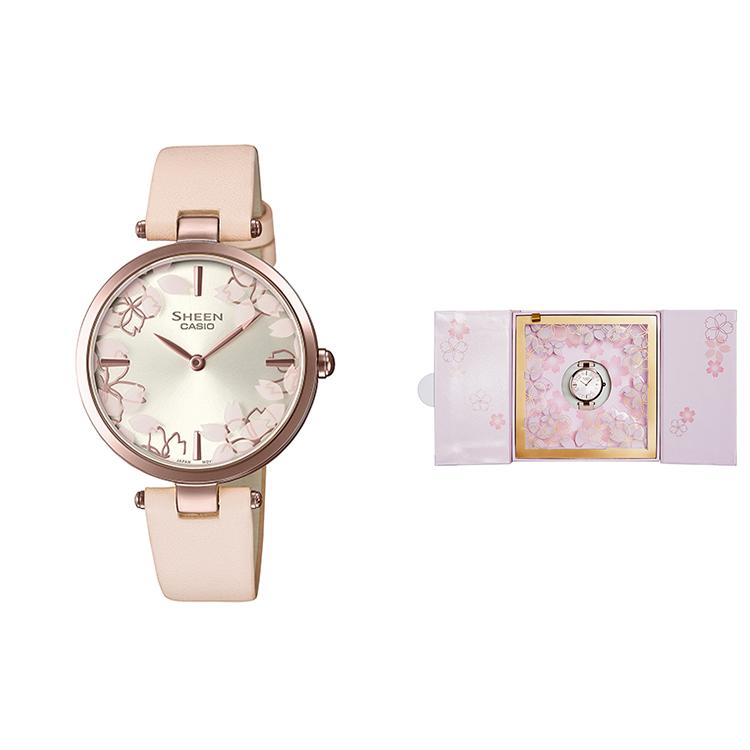 CASIO Women s SHEEN Silver Watch SHE-C110CGL-4AUPFHD